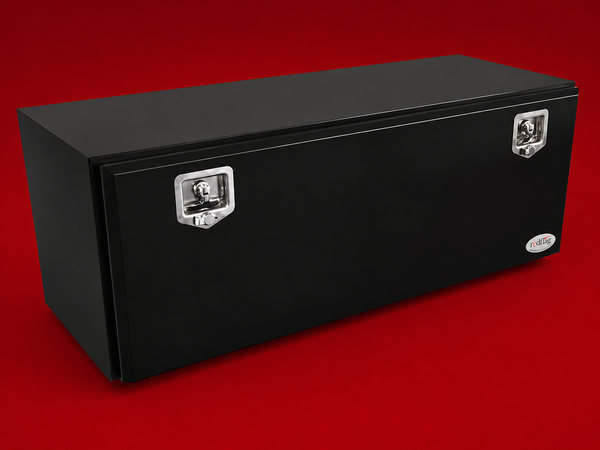 Red Flag 1200mm black steel underbody truck toolbox