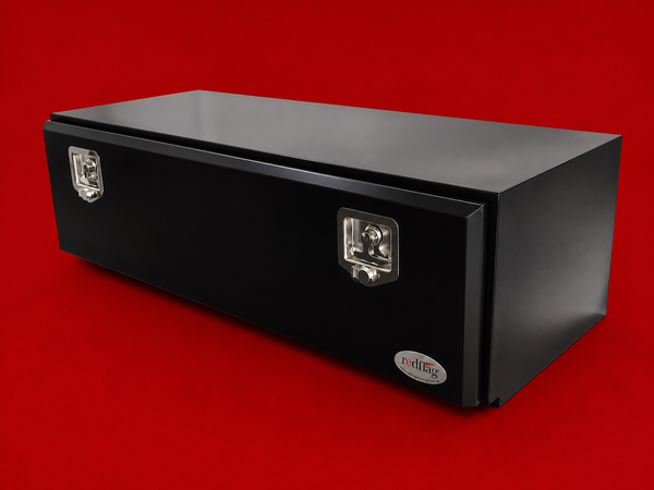 Red Flag 1200mm black steel underbody truck toolbox