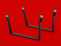 Red Flag Rubber-Lined U-Strap Underbody Toolbox Brackets (Pair)