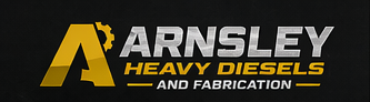 Arnsley Heavy Diesels and Fabrication logo on a black background