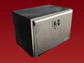 Red Flag underbody Truck Toolbox with Curved Stainless Steel Lid