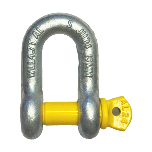 Austlift Grade S galvanised dee shackle with screw pin