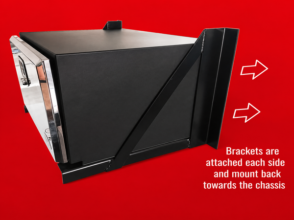 Red Flag Chassis Mount Toolbox Brackets (Pair)